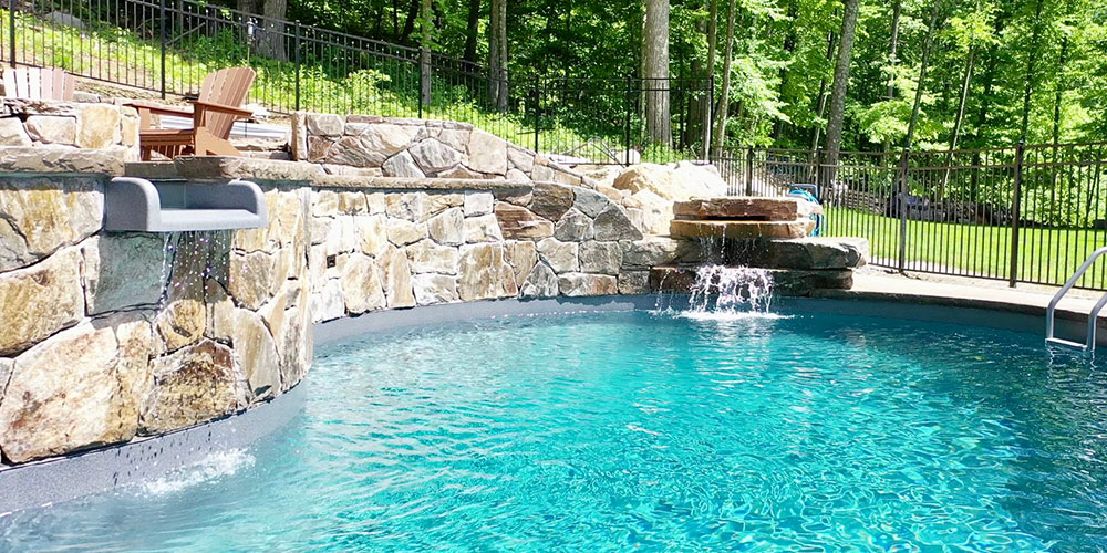 Stamped Concrete Pool Deck Photo